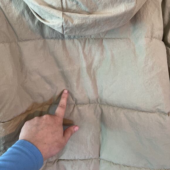 Madewell Women's Large Beige Puffer quilted Jacket Full Zip Size S, Brown camel - Picture 8 of 12